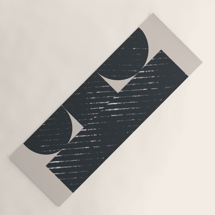 Mid Century Modern Geometric Shape  Yoga Mat Gallery Image 1