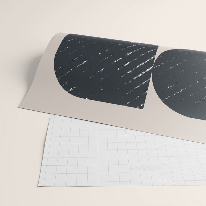 Mid Century Modern Geometric Shape  Wrapping Paper Gallery Image 2