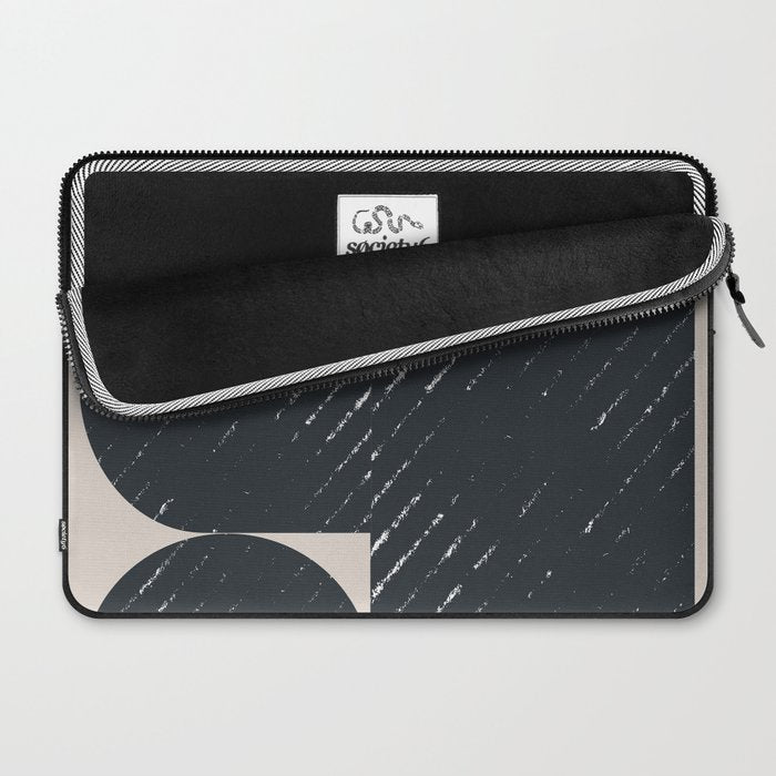 Mid Century Modern Geometric Shape  Laptop Sleeve Gallery Image 2
