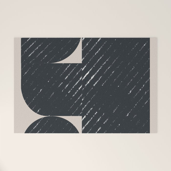 Mid Century Modern Geometric Shape  Welcome Mat Gallery Image 1