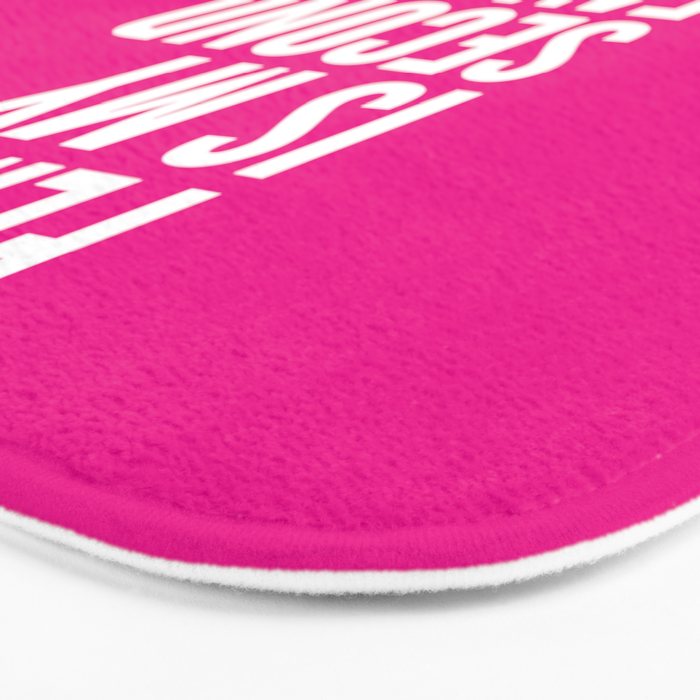 Feminist is My Second Favorite F-Word (Pink) Bath Mat Gallery Image 3