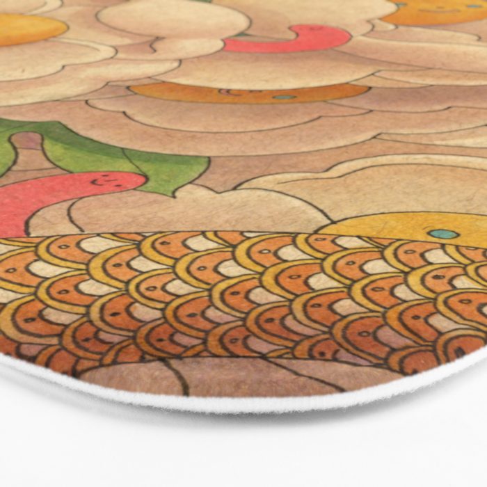 Happy Floral Bath Mat Gallery Image 3