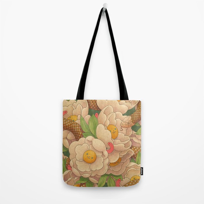 Happy Floral Tote Bag Gallery Image 2