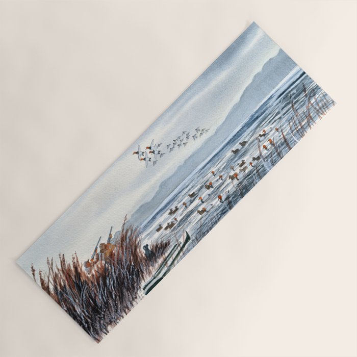 Duck Hunting For Canvasbacks Yoga Mat Gallery Image 1