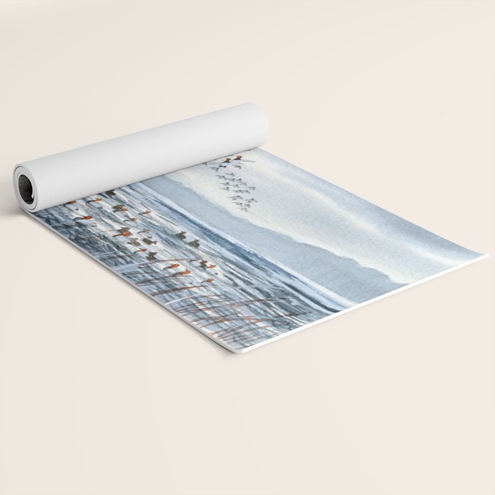 Duck Hunting For Canvasbacks Yoga Mat Gallery Image 2
