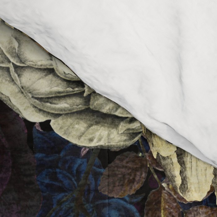 Dutch Vintage Midnight Flower Garden  Comforter Gallery Image 4