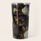 Dutch Vintage Midnight Flower Garden  Travel Mug Gallery Image 1