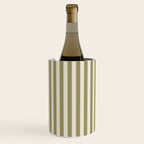 Olive Green Stripes Wine Chiller Gallery Image 3