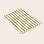 Olive Green Stripes Notebook Gallery Image 3