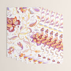 Exotic Oriental Chintz Peach Pink Floral Pattern Wrapping Paper Gallery Image 3
