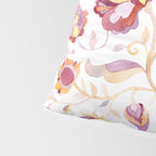 Exotic Oriental Chintz Peach Pink Floral Pattern Pillow Sham Gallery Image 4