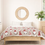 Christmas Gnomes Polka Pattern Duvet Cover Gallery Image 3