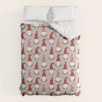 Christmas Gnomes Polka Pattern Duvet Cover Gallery Image 6