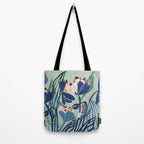 Beauty outside - mint floral Tote Bag Gallery Image 2