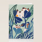 Beauty outside - mint floral Stationery Card Gallery Image 2