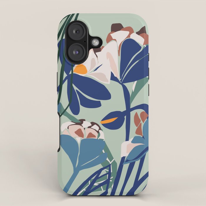 Beauty outside - mint floral iPhone Case Gallery Image 1