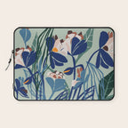 Beauty outside - mint floral Laptop Sleeve Gallery Image 1