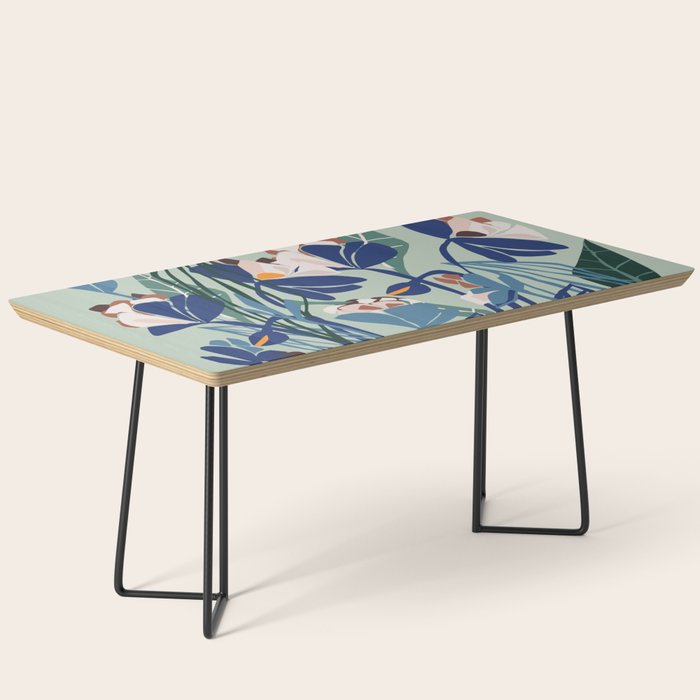 Beauty outside - mint floral Coffee Table Gallery Image 1