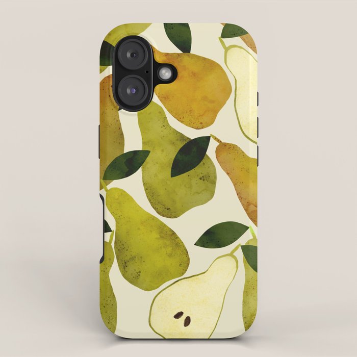 mediterranean pears watercolor iPhone Case Gallery Image 1
