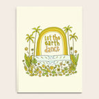 let the earth dance // retro surf art by surfy birdy Notebook Gallery Image 4