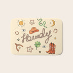 Howdy - Lucky Western Charms Bath Mat Gallery Image 1