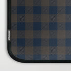Plaid (navy blue/brown) Laptop Sleeve Gallery Image 3