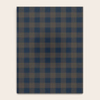 Plaid (navy blue/brown) Notebook Gallery Image 4