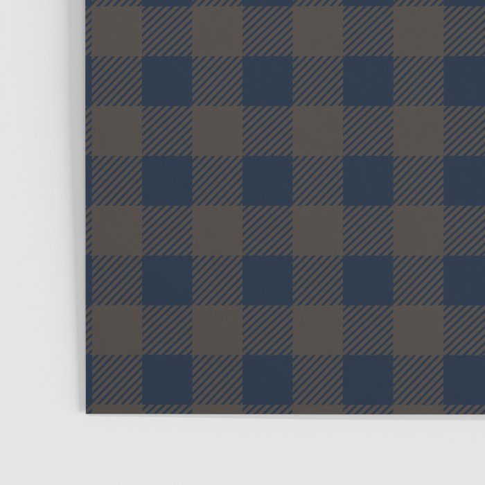 Plaid (navy blue/brown) Poster Gallery Image 3