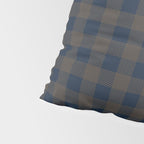 Plaid (navy blue/brown) Pillow Sham Gallery Image 4