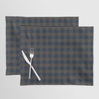 Plaid (navy blue/brown) Placemat Gallery Image 1