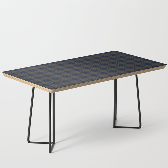 Plaid (navy blue/brown) Coffee Table Gallery Image 1