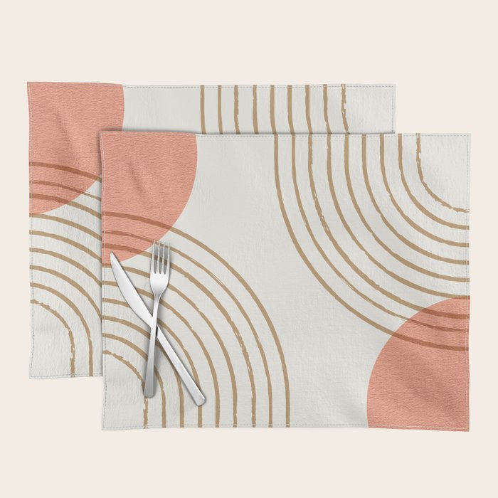 Sun Arch Double - Coral Placemat Gallery Image 1