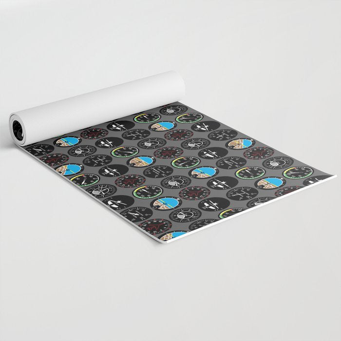 Flight Instruments Yoga Mat Gallery Image 2