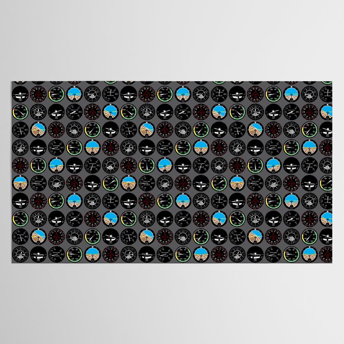 Flight Instruments Tablecloth Gallery Image 2