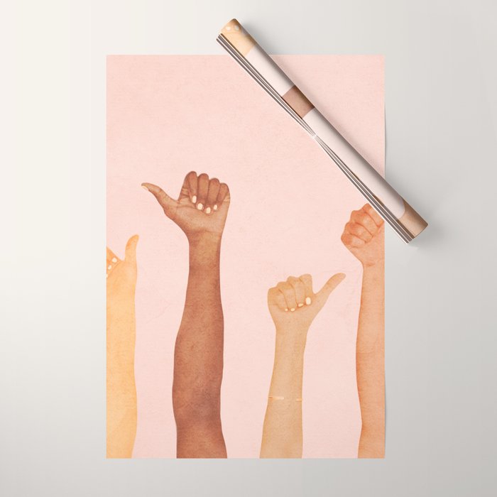 Thumbs Up Wrapping Paper Gallery Image 1