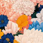 Japanese Painting Maximalist Botanical Wall Art Floral Poster Dopamine Decor Flower gift for her Coffee Mug Gallery Image 2