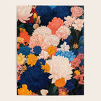 Japanese Painting Maximalist Botanical Wall Art Floral Poster Dopamine Decor Flower gift for her Poster Gallery Image 4