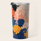 Japanese Painting Maximalist Botanical Wall Art Floral Poster Dopamine Decor Flower gift for her Travel Mug Gallery Image 3