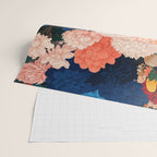 Japanese Painting Maximalist Botanical Wall Art Floral Poster Dopamine Decor Flower gift for her Wrapping Paper Gallery Image 2