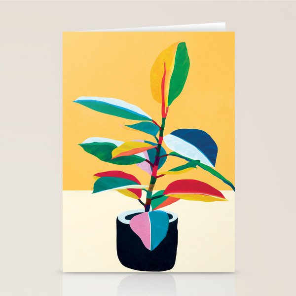 Colorful Ficus 4 Stationery Card Gallery Image 2