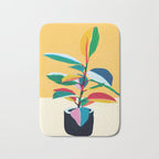 Colorful Ficus 4 Bath Mat Gallery Image 1
