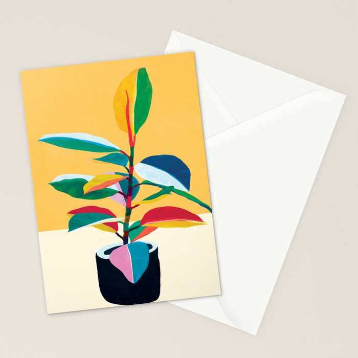 Colorful Ficus 4 Stationery Card Gallery Image 2