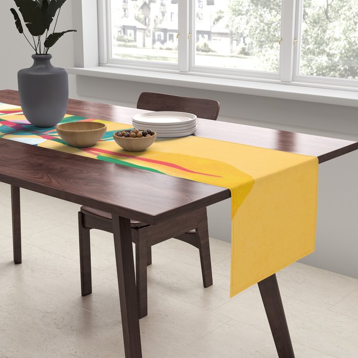 Colorful Ficus 4 Table Runner Gallery Image 2