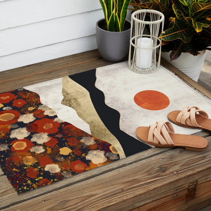 Autumn Field Outdoor Rug Gallery Image 2