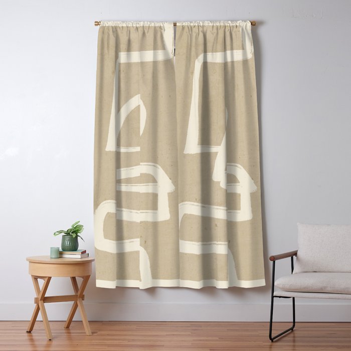 Abstract line art 72 Window Curtain Gallery Image 5
