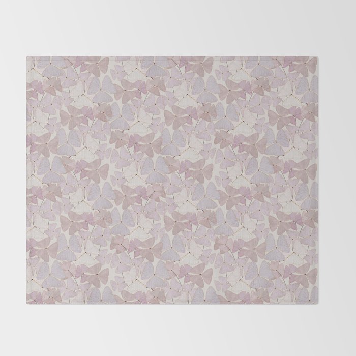  Botanical  clover Pot Throw Blanket Gallery Image 2
