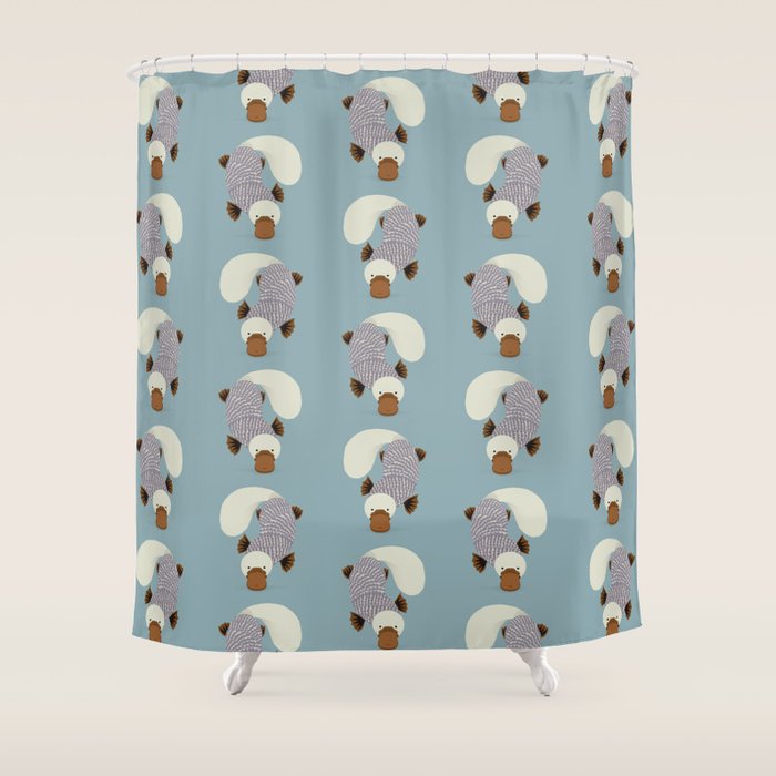 Whimsical Platypus Shower Curtain Gallery Image 1