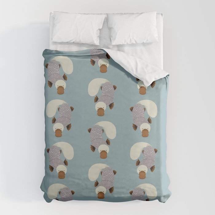 Whimsical Platypus Duvet Cover Gallery Image 6