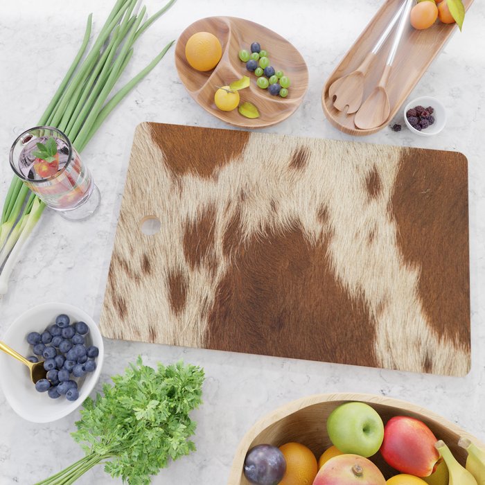 Cowhide Farmhouse Decor Cutting Board Gallery Image 2