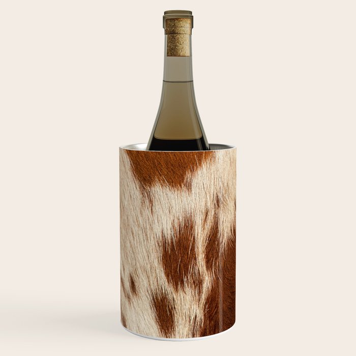 Cowhide Farmhouse Decor Wine Chiller Gallery Image 2